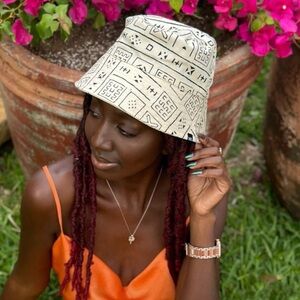 Mud Cloth Print Bucket Hat